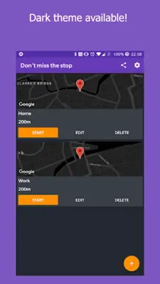 Don't miss the stop (Location android App screenshot 1